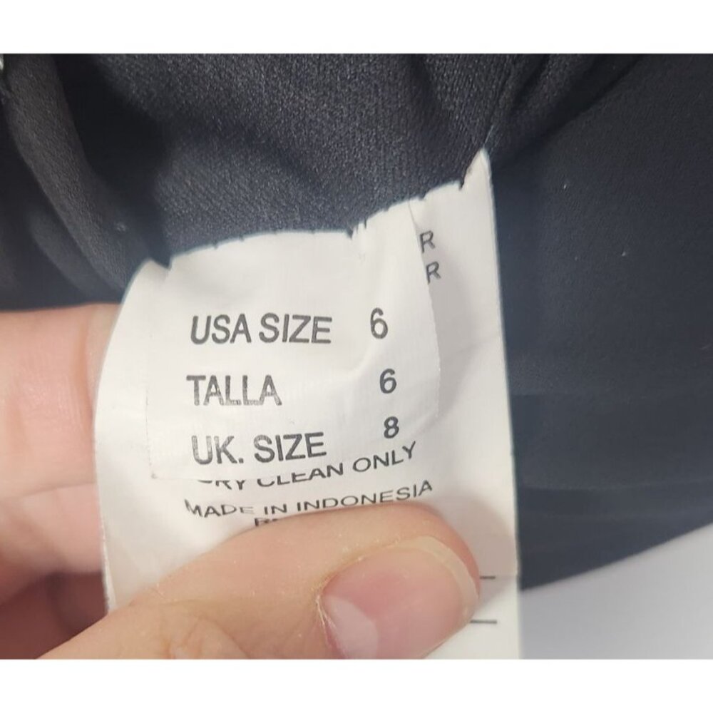 Mori Lee Madeline Gardner Women's Sz. 6 Black Bridesmaid Dress 21681 - Picture 5 of 12